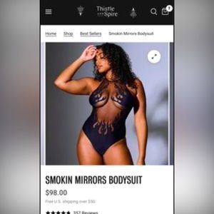 Smoking mirror body suit. Brand new.